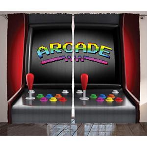 ABAKUHAUS Videojuegos Cortinas, Arcade Retro Diversión, Sal…