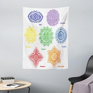 ABAKUHAUS Mandala Tapiz de Pared y Cubrecama Suave, Símbolo…