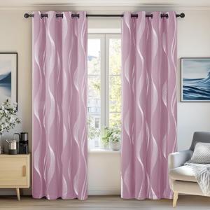 Deconovo Cortinas Salon Opacas para Habitación Matrimonio M…