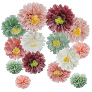 YBwanli Flores de Papel Decorativas 12 Piezas | Kit Multius…