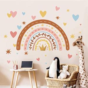 decalmile Pegatinas de Pared Arcoíris con Corazones Vinilos…