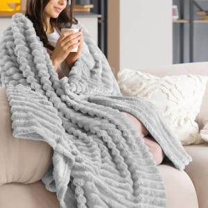 Dreamzie Manta Terciopelo para Sofa y Cama - Franela Súper…