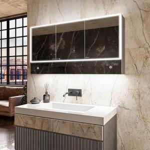 A ARTFORMA Armario de Baño con Espejo e Iluminado LED con 3…
