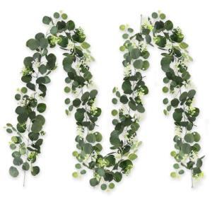 Guirnalda Eucalipto Artificial, 3pcs Enredaderas Artificial…