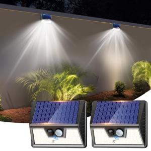 Nipify Luz Solar LED Exterior con Sensor de Movimiento - 2…