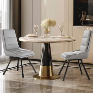 FATIVO Sillas de Comedor Giratorias Cuero Lujoso 2 Pzs, Sil…