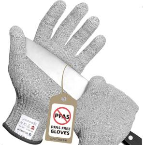 Schwer guantes anticorte, (Level A9/F) Protección al Corte,…