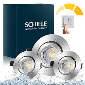 Schiele 3X Downlight LED Techo Empotrable Regulable 3 Nivel…