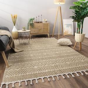 Paco Home Alfombra Salon De Habitacion Pelo Corto Motivo Bo…
