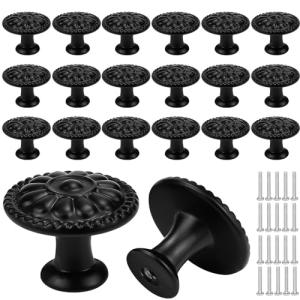 NAROSEBE 20 Pcs Tiradores Pomo de Cajones de Flores Vintage…