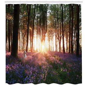 ABAKUHAUS Bosque Cortina de Baño, Amanecer Bosque en Primav…