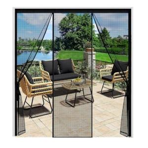 Mosquitera Puerta 140x230cm Negro Cortina Enrollable Puerta…