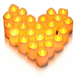 Litake Velas LED, 24PCS Luces de Té Sin Llama Velas Realist…