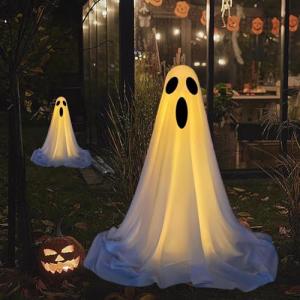 Decoración de Halloween al aire libre, fantasma de luz de H…