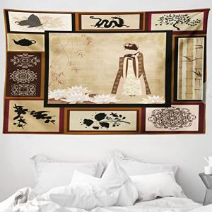 ABAKUHAUS Oriental Tapiz de Pared y Cubrecama Suave, Chica…