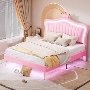 Moimhear Cama Infantil tapizada, Estructura de Cama Doble C…