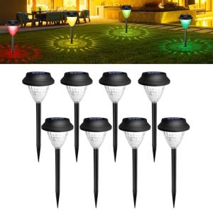 ALLOMN Luces Solares para Jardín Exterior, Paquete de 8 Luc…