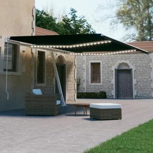 IKAYAA Toldo Motorizado 500 x 300 cm con LED, Toldo Eléctri…