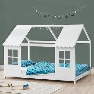 [en.casa] Cama para Niños y Niñas en Forma de Casa con Vent…