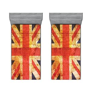 ABAKUHAUS Juego de Ajustables England Sábana Elastizada, Mo…