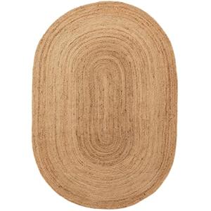 Gifiie Alfombra Redonda de Yute Natural, Alfombra de Yute -…
