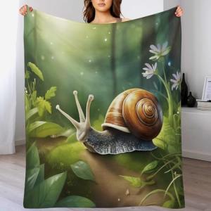 LLXXHH Caracoles caliente manta polar franela ligera para t…
