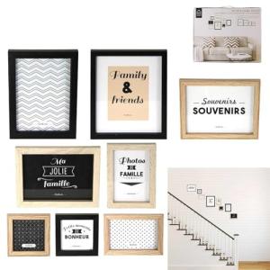 The Home Deco Factory - Marcos de Fotos, Madera   PVC, Negr…