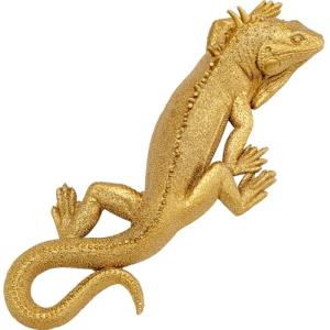 Kare Design Objeto de pared lagarto, oro, decoración mural,…