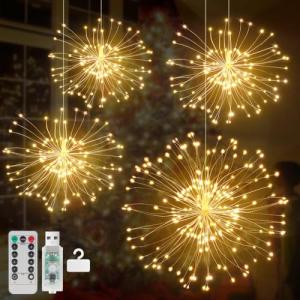 Diealles Shine Luces de Fuegos Artificiales, 480 LEDs Caden…