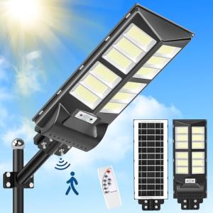 Lightasea 600W Farola Solar Exterior Potente, 60000LM 6500K…