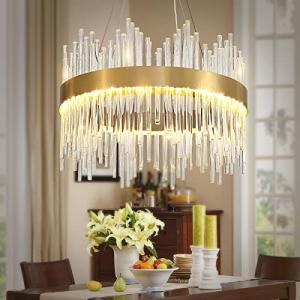 Modern Crystal Chandelier Gold Pendant Lights, Crystal Hang…