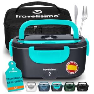 TRAVELISIMO Fiambrera Electrica Comida Trabajo 80W Taper El…