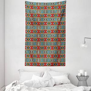 ABAKUHAUS Patrón De Kente Tapiz de Pared y Cubrecama Suave,…