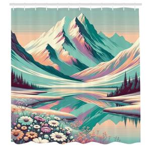 ABAKUHAUS Lago Cortina de Baño, Paisaje de Montaña Nevada y…