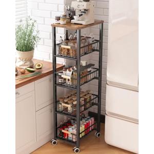 Ornestia verdulero Cocina con Ruedas,Carrito de Cocina con…