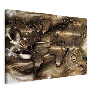 murando Cuadro en Lienzo Mapa del mundo 120x80 cm 1 parte I…
