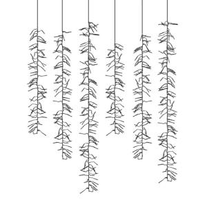 Well Home Cascada Clúster de 80 Luces LED Blanco cálido con…