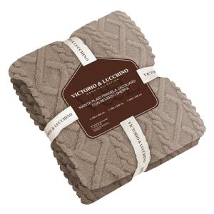 Victorio & Lucchino Manta Plaid Sofa Franela Jacquard con B…