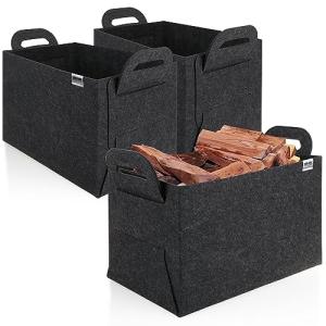 COM-FOUR® 3x bolsa de fieltro XXL para compras - bolsas de…
