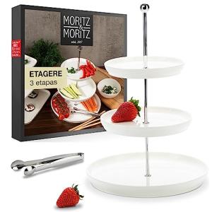 Moritz & Moritz Frutero de 3 pisos – Incluye pinzas – De po…