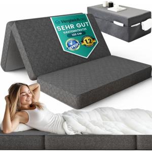 Colchón Plegable Doble 120cm – Oeko-Tex para Suelo o Camper…