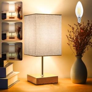 Totofac Lámparas de Mesita de Noche Táctil Regulable, Lampa…