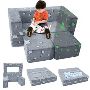 MeMoreCool Sillon Bebe, sofá con Estrellas Que Brillan en l…