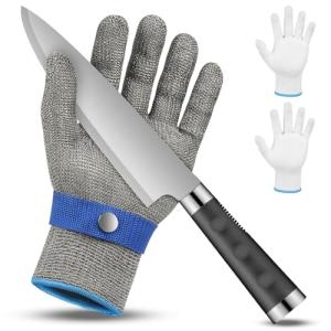 flintronic Guantes Anticorte Nivel 9, Guantes Trabajo Malla…