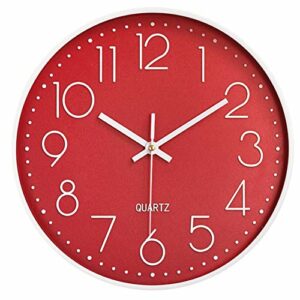 Taodyans - Reloj de Pared silencioso de 30 cm, sin tictac,…