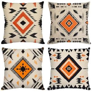 Fundas Cojines 70x70 cm Juego de 4 Crema Cojines Exterior I…