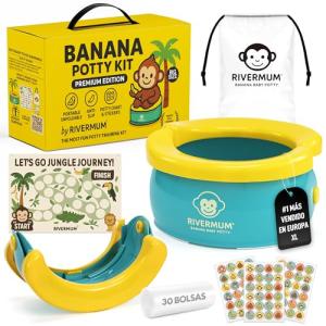 RIVERMUM® Kit Orinal Banana Premium XL, Orinal Portatil Niñ…