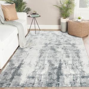 Famibay Alfombras Salón Lavable 160x230cm Gris Alfombra Dor…