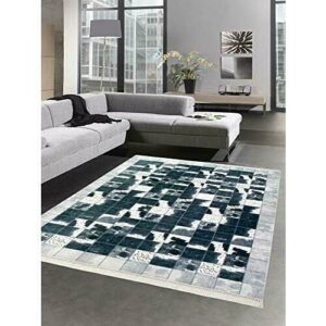 CARPETIA Alfombra de Piel de Vaca imitación Patchwork en Ne…