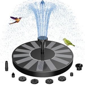 AISITIN Fuente Solar Jardin Exterior, Fuente Solar Flotante…